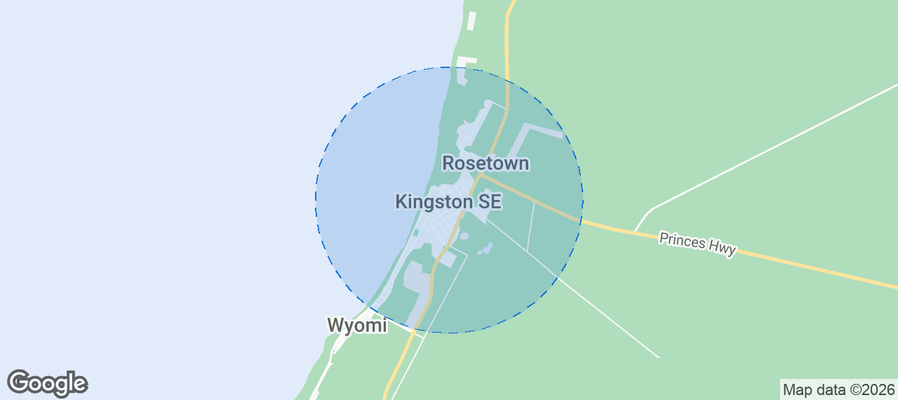 Kingston SE Airbnb map